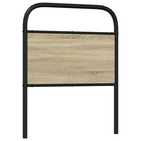 vidaXL Headboard Sonoma Oak 80 cm Steel and Engineered Wood