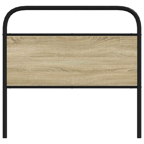 vidaXL Headboard Sonoma Oak 90 cm Steel and Engineered Wood