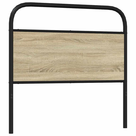 vidaXL Headboard Sonoma Oak 90 cm Steel and Engineered Wood