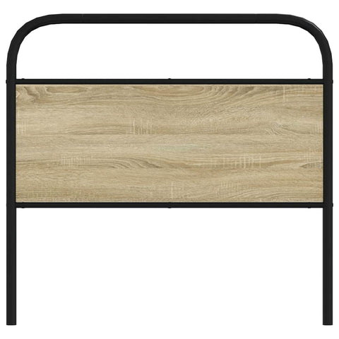 vidaXL Headboard Sonoma Oak 100 cm Steel and Engineered Wood