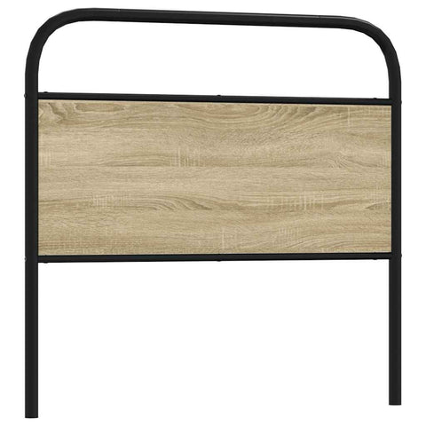 vidaXL Headboard Sonoma Oak 107 cm Steel and Engineered Wood