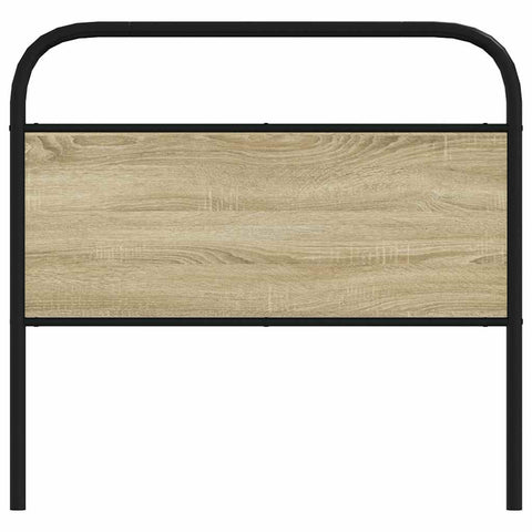 vidaXL Headboard Sonoma Oak 107 cm Steel and Engineered Wood