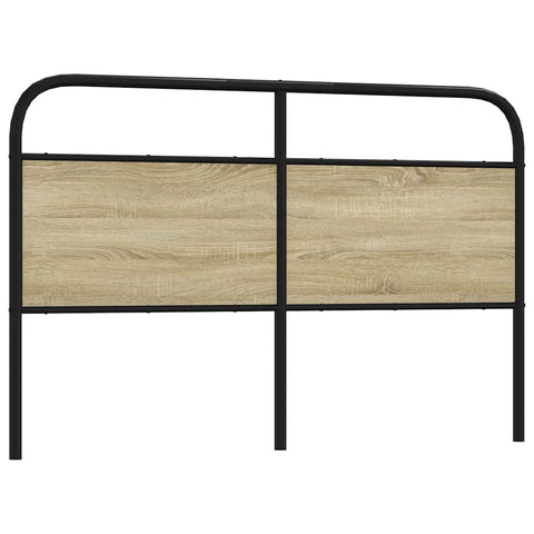 vidaXL Headboard Sonoma Oak 150 cm Steel and Engineered Wood