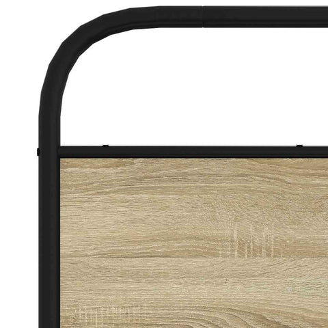 vidaXL Headboard Sonoma Oak 160 cm Steel and Engineered Wood