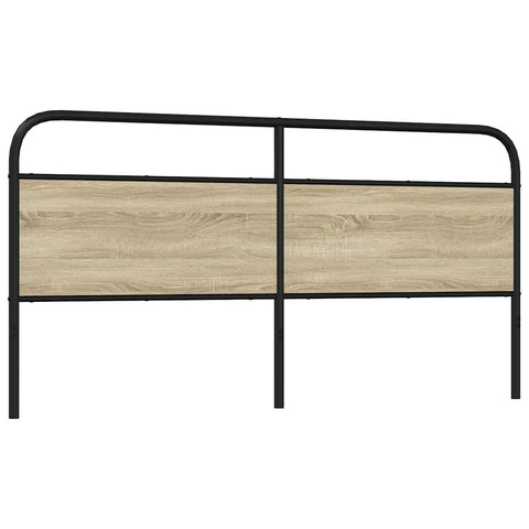 vidaXL Headboard Sonoma Oak 190 cm Steel and Engineered Wood