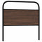 vidaXL Headboard Brown Oak 90 cm Steel and Engineered Wood