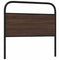vidaXL Headboard Brown Oak 90 cm Steel and Engineered Wood