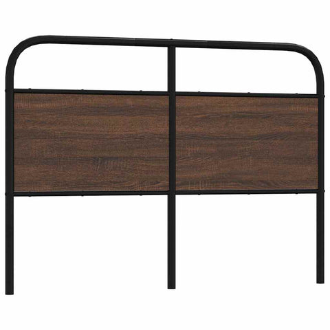 vidaXL Headboard Brown Oak 140 cm Steel and Engineered Wood