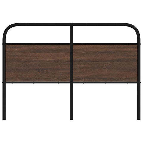 vidaXL Headboard Brown Oak 140 cm Steel and Engineered Wood