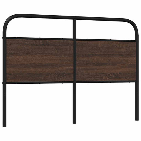 vidaXL Headboard Brown Oak 140 cm Steel and Engineered Wood