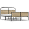 vidaXL Bed Frame without Mattress 135x190 cm Sonoma Oak Engineered Wood