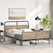 vidaXL Bed Frame without Mattress 135x190 cm Sonoma Oak Engineered Wood