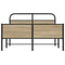 vidaXL Bed Frame without Mattress 135x190 cm Sonoma Oak Engineered Wood