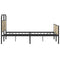 vidaXL Bed Frame without Mattress 135x190 cm Sonoma Oak Engineered Wood
