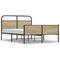 vidaXL Bed Frame without Mattress 140x200 cm Sonoma Oak Engineered Wood