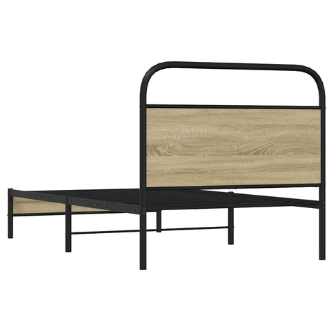vidaXL Bed Frame without Mattress 90x200 cm Sonoma Oak Engineered Wood