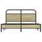 vidaXL Bed Frame without Mattress 150x200 cm King Size Sonoma Oak Engineered Wood