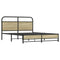 vidaXL Bed Frame without Mattress 150x200 cm King Size Sonoma Oak Engineered Wood