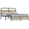 vidaXL Bed Frame without Mattress 150x200 cm King Size Sonoma Oak Engineered Wood