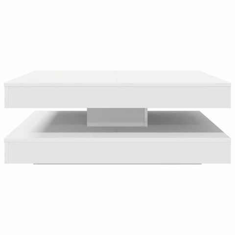 vidaXL Coffee Table 360-Degree Rotatable White 90x90x34.5 cm