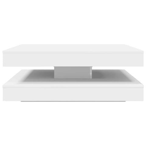 vidaXL Coffee Table 360-Degree Rotatable White 90x90x34.5 cm
