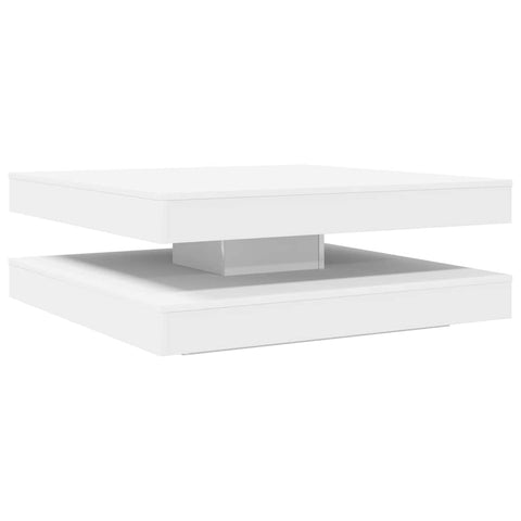 vidaXL Coffee Table 360-Degree Rotatable White 90x90x34.5 cm