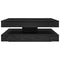vidaXL Coffee Table 360-Degree Rotatable Black Oak 90x90x34.5 cm
