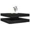 vidaXL Coffee Table 360-Degree Rotatable Black Oak 90x90x34.5 cm