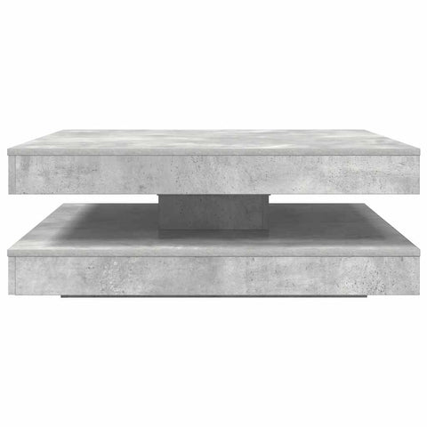 vidaXL Coffee Table 360-Degree Rotatable Concrete Grey 90x90x34.5 cm