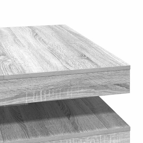 vidaXL Coffee Table 360-Degree Rotatable Grey Sonoma 90x90x34.5 cm