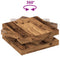 vidaXL Coffee Table 360-Degree Rotatable Old Wood 90x90x34.5 cm