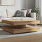 vidaXL Coffee Table 360-Degree Rotatable Artisan Oak 90x90x34.5 cm