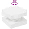 vidaXL Coffee Table 360-Degree Rotatable White 50x50x34.5 cm