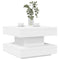 vidaXL Coffee Table 360-Degree Rotatable White 50x50x34.5 cm