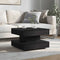 vidaXL Coffee Table 360-Degree Rotatable Black 50x50x34.5 cm