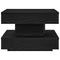 vidaXL Coffee Table 360-Degree Rotatable Black 50x50x34.5 cm