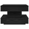 vidaXL Coffee Table 360-Degree Rotatable Black 50x50x34.5 cm