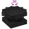 vidaXL Coffee Table 360-Degree Rotatable Black 50x50x34.5 cm