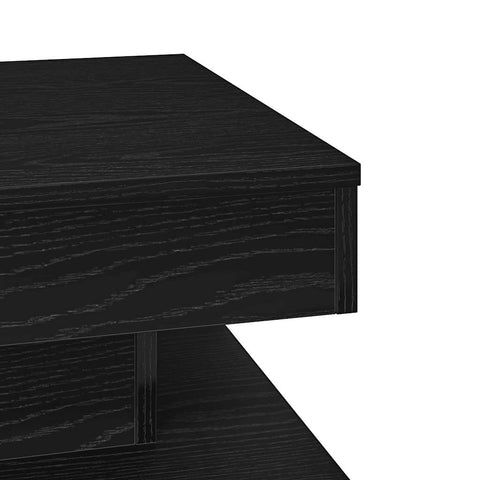 vidaXL Coffee Table 360-Degree Rotatable Black 50x50x34.5 cm