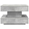 vidaXL Coffee Table 360-Degree Rotatable Concrete Grey 50x50x34.5 cm