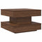 vidaXL Coffee Table 360-Degree Rotatable Brown Oak 50x50x34.5 cm