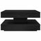 vidaXL Coffee Table 360-Degree Rotatable Black 70x70x34.5 cm
