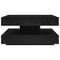 vidaXL Coffee Table 360-Degree Rotatable Black 70x70x34.5 cm