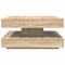 vidaXL Coffee Table 360-Degree Rotatable Sonoma Oak 70x70x34.5 cm