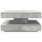 vidaXL Coffee Table 360-Degree Rotatable Concrete Grey 70x70x34.5 cm