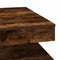 vidaXL Coffee Table 360-Degree Rotatable Smoked Oak 70x70x34.5 cm