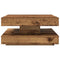 vidaXL Coffee Table 360-Degree Rotatable Old Wood 70x70x34.5 cm