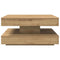vidaXL Coffee Table 360-Degree Rotatable Artisan Oak 70x70x34.5 cm