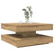 vidaXL Coffee Table 360-Degree Rotatable Artisan Oak 70x70x34.5 cm