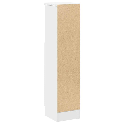 vidaXL Bathroom Cabinet with Roll Holder White 20.5x22x90 cm